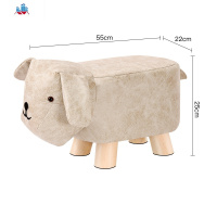 儿童卡通凳创意时尚小牛大象沙发凳网红换鞋凳小凳子实木动物板凳 泰空仓