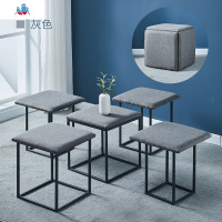 家用口魔方组合凳時尚儲物正方形沙发凳子创意收纳箱换鞋凳 泰空仓