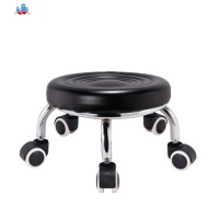 带轮子小凳子美缝皮凳修车圆板凳修脚沙发凳带娃小矮凳儿童学步凳 泰空仓