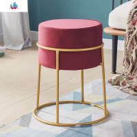 家用成人客厅时尚创意小板凳现代简约布艺茶几矮凳欧式懒人沙发凳 泰空仓