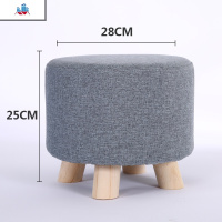 小凳子家用矮凳客厅椅子换鞋凳简约脚凳沙发凳墩子实木布艺小板凳 泰空仓