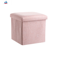 收纳凳亚麻可坐人箱子布艺储物凳家用整理箱储物箱换鞋椅沙发凳BJ 泰空仓
