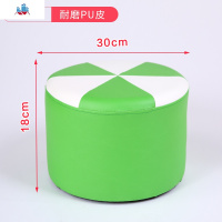 皮凳子实木圆凳客厅小凳子时尚皮墩创意换鞋凳家用沙发凳小板凳 泰空仓