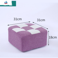 布艺小凳子家用时尚客厅沙发茶几凳实木矮凳小椅子创意成人小板凳 泰空仓沙发凳/脚踏