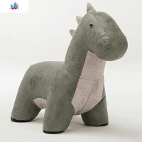 创意恐龙凳换鞋凳实木脚凳沙发皮矮凳储物动物凳狮子凳独角兽凳子 泰空仓沙发凳/脚踏