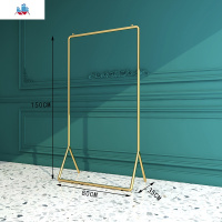 简易家用卧室落地折叠晾衣架室外阳台挂衣架单杆式衣服架子晒衣架 泰空仓落地衣帽架