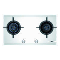 博世(BOSCH)PSD82F21MP双炉头5.2火力嵌入式白色玻璃灶具