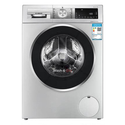 博世 WJUM45080W 4系10kg变频滚筒洗烘一体洗衣机热风除菌LED显示
