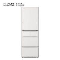 Hitachi日立 R-XG420KC 401升多门冰箱 日本原装进口冰箱 真空保鲜 自动制冰 触控面板 水晶白色