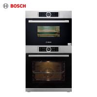 博世(BOSCH)8系专业蒸箱家用 蒸烤套装 CDG634AS0W+HBG634BS2W 71L嵌入式烤箱38L智能蒸箱