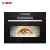 西门子(SIEMENS)家用71升不锈钢嵌入式蒸箱HS636GDS1W 旋钮式多功能蒸箱烤箱二合一