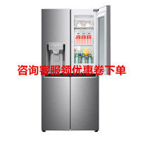 L G F523MPZ88B 508 L 十 字 四 门 透 视 窗 敲 一 敲 门 中 门 制 冰 冰 箱