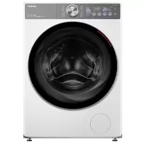 东芝 DD-107T19BI 10公斤大容量滚筒洗衣机全自动洗烘一体超薄全嵌智能投放一级能效 玉兔2.0