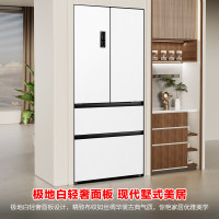 容声BCD-518WD15MPA 518升双净双系统家用法式四开门主动除菌一级变频风冷无霜白色超薄嵌入双循环冰箱