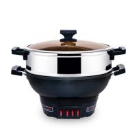 FRD多功能铸铁电热锅T1-36cm(铸铁)1*4大箱 电炒锅,电蒸锅,电火锅,锅 免邮 不含税