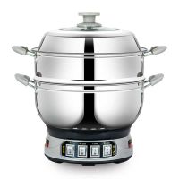 宴家福多用锅G1-30cm不锈钢锅 锅炒锅 电炒锅免邮 不含税电蒸锅电煮锅电炖锅