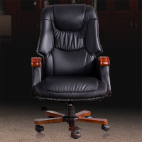 虎齐+牛皮大班椅+JWXHQ030