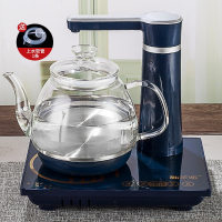 全自动上水壶电热烧水壶茶台一体家用煮茶具器泡茶保温电磁炉专用_玻璃全自动蓝色