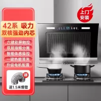 双电机抽油烟机出租房抽油烟机家用厨房大吸力吸油烟机 热卖款75CM双电机纳米体感清洗上门
