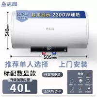 志高(CHIGO)上门电热水器家用卫生间洗澡50升储水式小型 40升标准配件单人上门