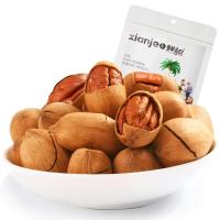 鲜记 奶油味碧根果250g坚果休闲零食长寿果干果山核桃