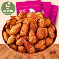 【鼠大厨_巴旦木2袋装216g】手剥扁桃仁干果零食坚果炒货巴旦木