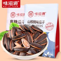 味滋源 焦糖山核桃味瓜子葵花籽新炒货袋装500g小包装散装小零食