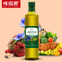 味滋源亚麻籽油初冷榨500ml瓶含亚麻酸食用油ZB