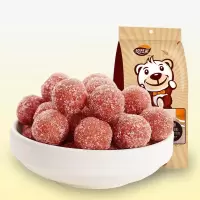 208g雪丽山楂球儿童蜜饯果脯干休闲零食品新货散装发
