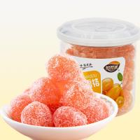 天山雪桔罐装蜜饯果干休闲办公零食冰糖金桔干即食包装200克*2