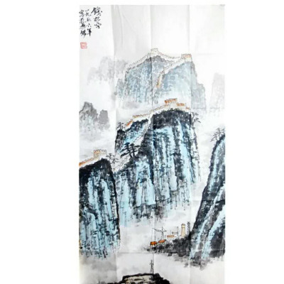 中国现代名家画集钱松喦珍藏版画集画册山水画装饰办公挂画