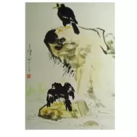 国画名人字画孙其峰精品花鸟三尺赠荣宝斋书册收藏办公室装饰馈赠