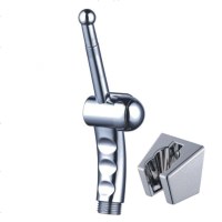 海澳德 喷头净身妇洗器肛冲洗器马桶喷枪妇女私处冲洗PP屁股阴道洁身器 套餐二(镀铬色)