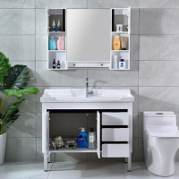 海澳德 浴室柜新款PVC板中国大陆组合洗漱台卫生间洗脸手盆现代简约卫浴