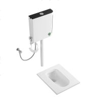 海澳德 蹲便器家用冲水箱整套装蹲坑式卫生间防臭大便池便盆蹲厕盆