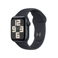 Apple Watch SE GPS 40 毫米午夜色铝金属表壳 午夜运动型表带 - S/M