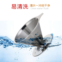 304不锈钢咖啡过滤网茶漏蜂蜜果汁滤漏斗茶网 滴漏式咖啡壶过滤器