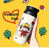 ins原宿水杯女学生情侣韩版可爱原宿玻璃杯子女便携大容量儿童杯