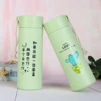 双层隔热玻璃杯情侣水杯男女便携创意可爱杯子定制logo印字广告杯