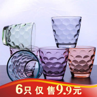 雨点杯创意家用个性耐热无铅玻璃果汁杯啤酒杯茶杯水杯套装