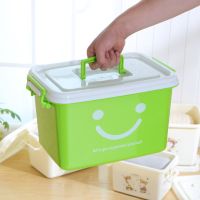 收纳箱塑料大号衣服有盖密封储物箱儿童玩具内衣小号零食收纳盒子