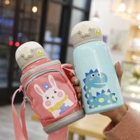316不锈钢儿童保温壶 便携式卡通保温杯宝宝幼儿园吸管水杯礼品