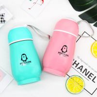 [买就送]小学生儿童水杯不锈钢企鹅保温杯可爱韩版男女杯子定制