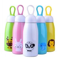 卡通不锈钢真空保温杯 时尚便携创意不漏水可爱学生儿童 喝水杯子