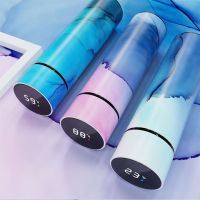 智能保温杯男女学生304不锈钢显温便携创意定制水杯车载泡茶杯子