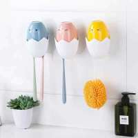 创意洗漱套装家用牙刷杯宿舍挂壁漱口杯情侣杯萌鸡儿童塑料刷牙杯