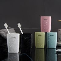 网红漱口杯情侣杯家用刷牙杯简约亲子牙缸学生塑料杯子北欧风方形