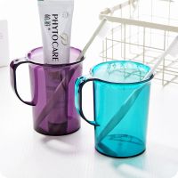 创意透明洗漱杯带手柄塑料刷牙杯子水杯简约情侣漱口杯牙刷杯牙缸