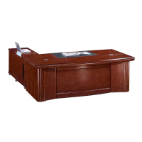 雨龙班台YB2809简约板式油漆班台 老板桌副台