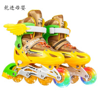 [新品直营]轮滑鞋直排轮儿童初学者溜冰鞋全套装可调小孩男童女童旱冰鞋 志灵童
